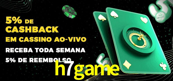 Promoções do cassino ao Vivo h7game